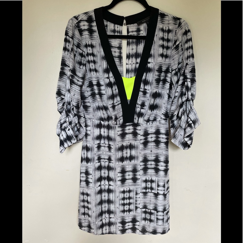 BCBGMaxAzria Black and White Dress